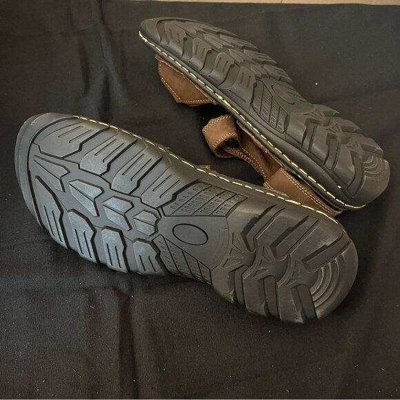 Jousen Men's Hiking Sandals Size 10 Arch Support Casual Genuine Leather - Picture 4 of 6